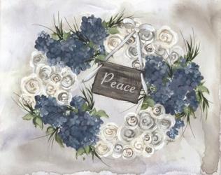 Hydrangea Wreath Blue | Obraz na stenu