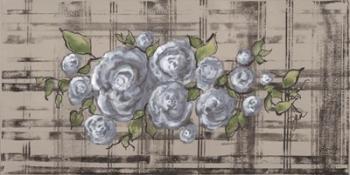 Blue Rose on Plaid | Obraz na stenu