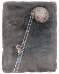 Ladder to the Moon | Obraz na stenu