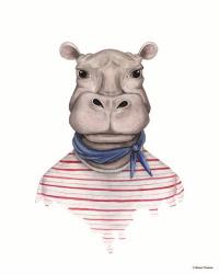 Hippo in Handkerchief | Obraz na stenu