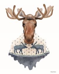 Moose in a Moose Sweater | Obraz na stenu