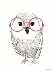 Owl in Pink Glasses | Obraz na stenu