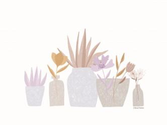 Flower Vases in a Row | Obraz na stenu