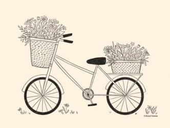 Spring Flower Bike Sketch | Obraz na stenu