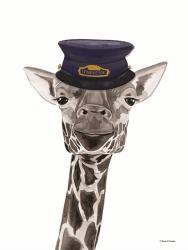 Train Conductor Giraffe | Obraz na stenu