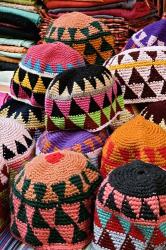 Colorful Head Wear For Sale, Luxor, Egypt | Obraz na stenu