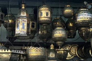 Artwork of Moroccan Brass Lanterns, Casablanca, Morocco | Obraz na stenu