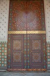 Morocco, Casablanca. Royal Palace, Harem doors | Obraz na stenu