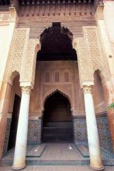 Zellij (Mosaic Tilework) at the Saddian Tombs, Morocco | Obraz na stenu