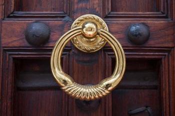 Zanzibar, Tanzania. Stone Town Brass Door Knocker. | Obraz na stenu