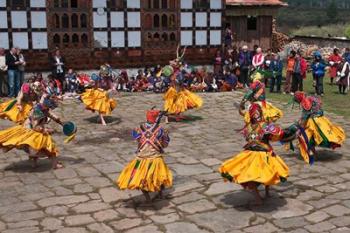 Ura Yakchoe Festival, Bumthang, Bhutan | Obraz na stenu