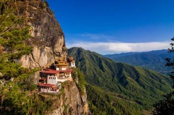 Tiger's Nest, Goempa Monastery Hanging In The Cliffs, Bhutan | Obraz na stenu