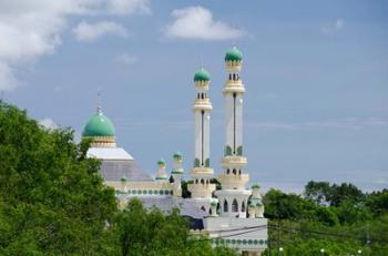 Water Village Mosque, Bandar Seri Begawan, Darussalam, Brunei, Borneo | Obraz na stenu