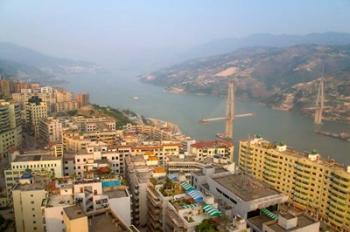 Qutang Gorge From  Daixi Village, Three Gorges, Yangtze River, China | Obraz na stenu