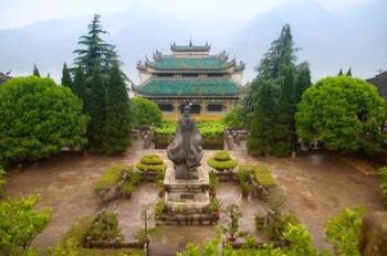 Sunset View of Qu Yuan Temple, Yangtze River, China | Obraz na stenu