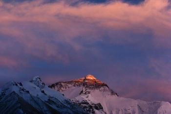 Sunset on Mt. Everest, Tibet, China | Obraz na stenu