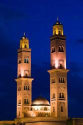 Oman, Western Hajar Mountains, Bahla. Bahla Mosque / Dusk | Obraz na stenu