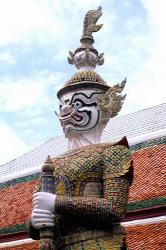 Close-up of Statue at Emerald Palace in Grand Palace, Bangkok, Thailand | Obraz na stenu