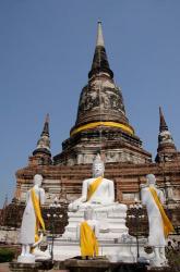 Buddha statue, Wat Phra Chao Phya-thai, Ayutthaya, Thailand | Obraz na stenu