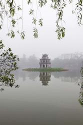 Hanoi Lake, Hanoi, North Vietnam, Pagoda | Obraz na stenu