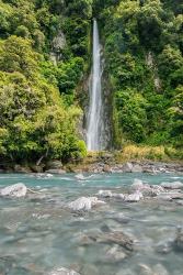 New Zealand, South Island, Haast Pass, Thunder Creek Falls | Obraz na stenu