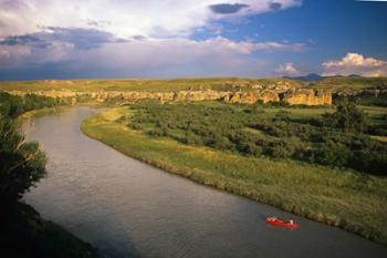 Milk River at Writing On Stone Provincial Park, Alberta | Obraz na stenu