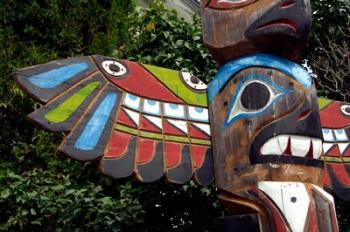 Tadoussac Native American Totem Pole | Obraz na stenu