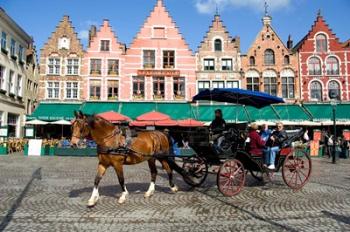 Medieval Market Square, Belgium | Obraz na stenu