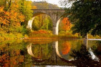 Vivarais Railway Stop and Bridge, Ardeche, France | Obraz na stenu