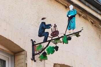 Wrought Iron Sign, Hautvillers, France | Obraz na stenu