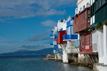 Greece, Cyclades, Mykonos, Hora 'Little Venice' area | Obraz na stenu