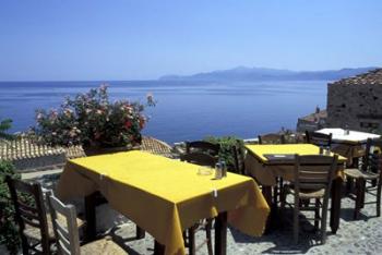 Outdoor Restaurant, Monemvasia, Greece | Obraz na stenu