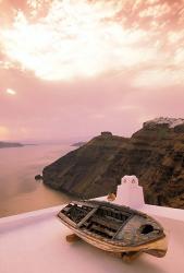 Imerovigli Viewed from Thira, Santorini, Cyclades Island, Greece | Obraz na stenu