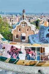 Spain, Catalonia, Barcelona, Park Guell Terrace | Obraz na stenu