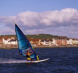 Marine Lake Windsurfer, Wirral, Merseyside, England | Obraz na stenu