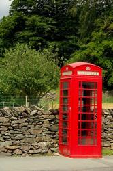 England, Cumbria, Grasmere, Phone Booth | Obraz na stenu