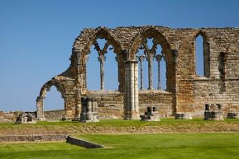 Whitby Abbey ruins (built circa 1220), Whitby, North Yorkshire, England | Obraz na stenu