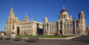 Liver, Cunard, and Port of Liverpool Buildings, Liverpool, Merseyside, England | Obraz na stenu