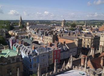 High Street and Christchurch College, Oxford, England | Obraz na stenu