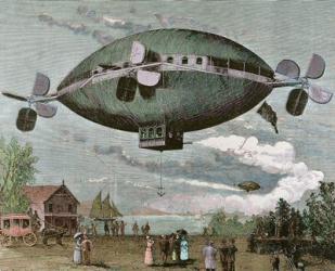 Aerostat Engraving In 'The Illustration', 1887 | Obraz na stenu