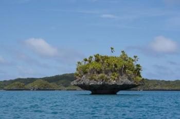 Lagoon inside volcanic caldera, Fiji | Obraz na stenu