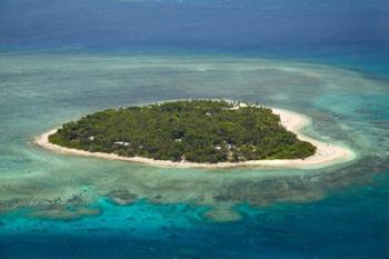 Tavarua Island and coral reef, Mamanuca Islands, Fiji | Obraz na stenu