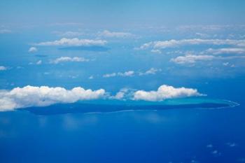 Vatulele Island and clouds, Fiji | Obraz na stenu