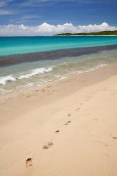 Footprints in sand on Natadola Beach, Coral Coast, Viti Levu, Fiji | Obraz na stenu