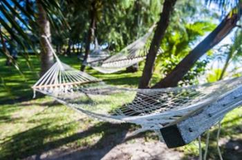 Hammock on the beach, Nacula island, Yasawa, Fiji, South Pacific | Obraz na stenu