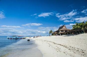 Beach restaurant on Beachcomber Island, Mamanucas Islands, Fiji, South Pacific | Obraz na stenu