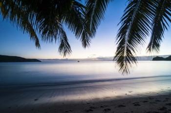 Sunset over the beach, Naviti, Yasawa, Fiji, South Pacific | Obraz na stenu