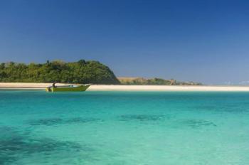 The turquoise waters of the blue lagoon, Yasawa, Fiji | Obraz na stenu