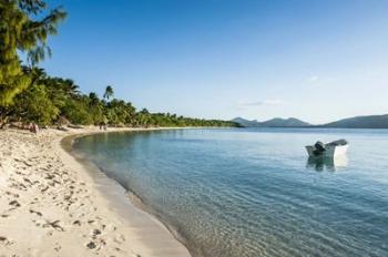 White sand beach, Oarsman Bay, Yasawa, Fiji, South Pacific | Obraz na stenu