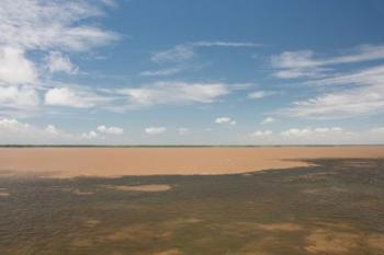 Meeting of the waters at Santarem, Amazon, Brazil | Obraz na stenu